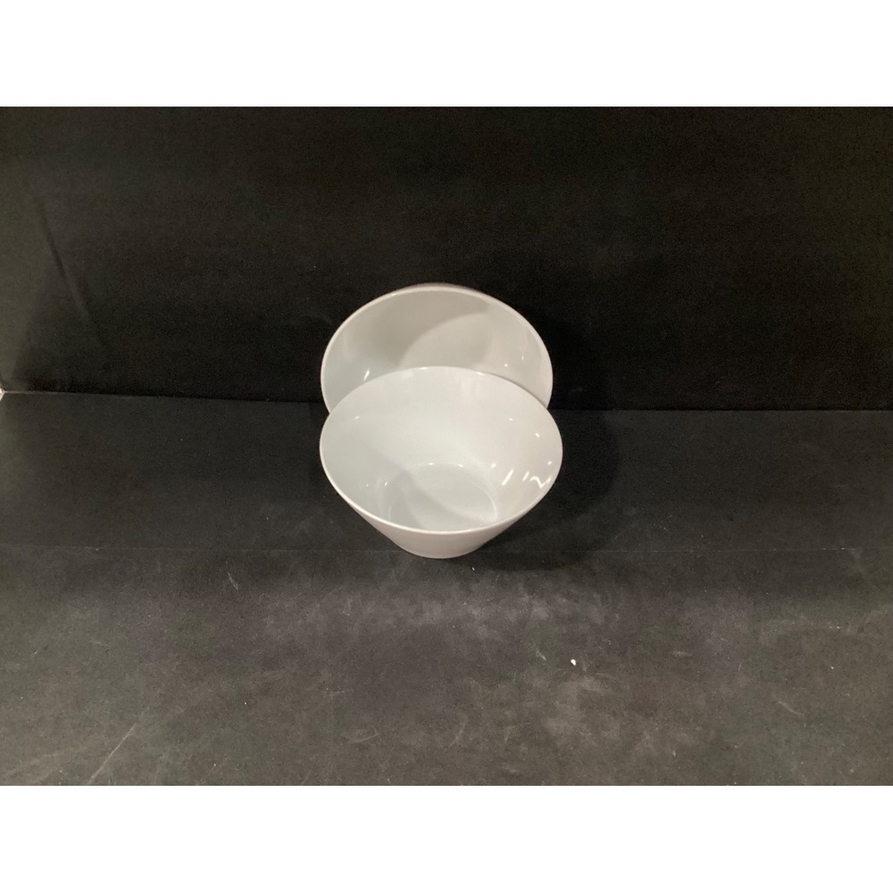 Food Network Set‎ of 2 White Soup Cereal Bowls 6.5" *